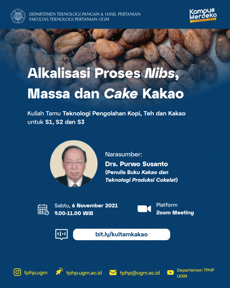 Kuliah Tamu Teknologi Pengolahan Kopi Teh Dan Kakao Alkalisasi